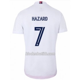 Real Madrid Eden Hazard 7 Hjemme Fotballdrakt 2020-2021 Kortermet